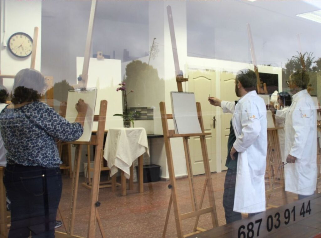 Obra de Dibujo del taller E-Velayos